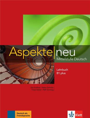 Couverture du livre « Aspekte neu b1 plus, livre eleve » de  aux éditions La Maison Des Langues