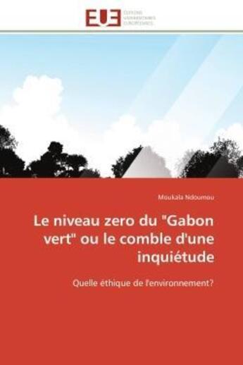 Couverture du livre « Le niveau zero du 