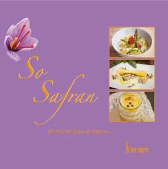 Couverture du livre « So safran » de  aux éditions A Vos Pages