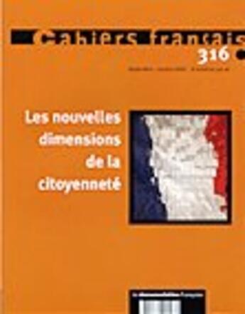Couverture du livre « Les nouvelles dimensions de la citoyennete » de  aux éditions Documentation Francaise
