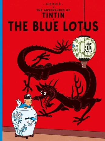 Couverture du livre « The blue lotus » de Herge aux éditions Casterman