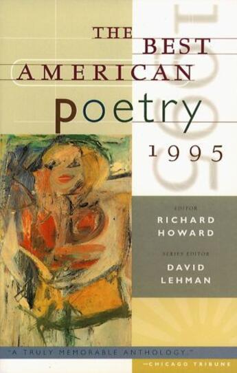 Couverture du livre « The Best American Poetry 1995 » de David Lehman aux éditions Scribner