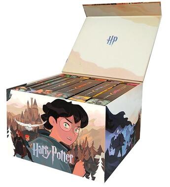 Couverture du livre « Coffret Harry Potter » de J. K. Rowling aux éditions Gallimard-jeunesse