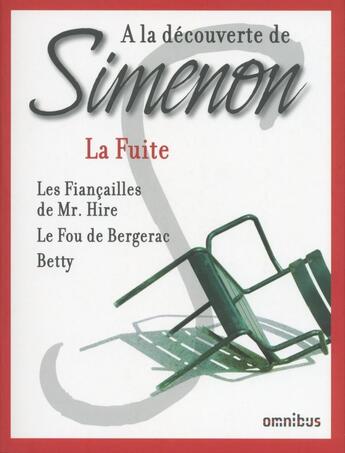 Couverture du livre « La fuite » de Georges Simenon aux éditions Omnibus