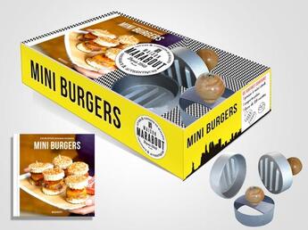 Couverture du livre « Mini-burger » de Sandra Mahut aux éditions Marabout