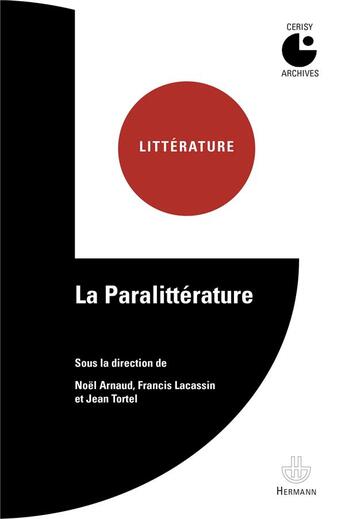 Couverture du livre « La paralittérature » de  aux éditions Hermann