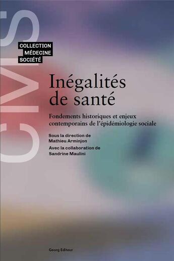 Couverture du livre « Inégalités de santé » de Mathieu Arminjon aux éditions Georg