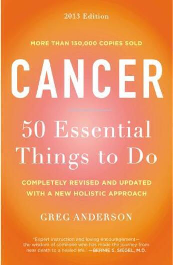 Couverture du livre « Cancer: 50 Essential Things to Do » de Greg Anderson aux éditions Penguin Group Us