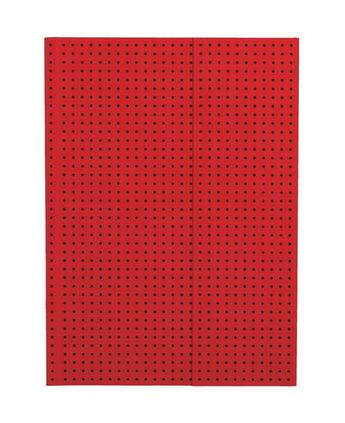 Couverture du livre « Carnet circulo rouge sur noir A5 ligné » de  aux éditions Paper Oh