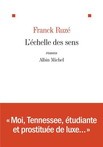 Couverture du livre « L'échelle des sens » de Franck Ruze aux éditions Albin Michel