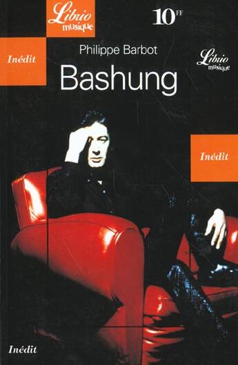 Couverture du livre « Bashung » de Philippe Barbot aux éditions J'ai Lu