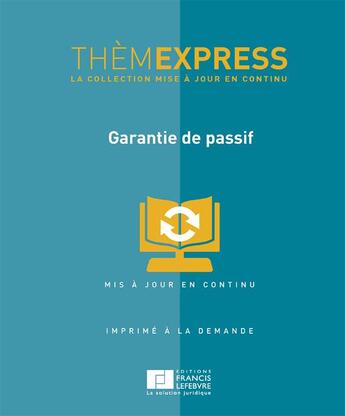 Couverture du livre « Garantie de passif » de  aux éditions Lefebvre