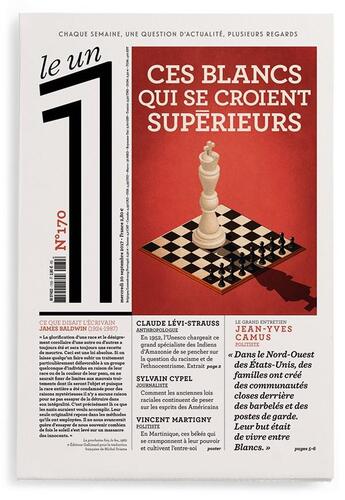 Couverture du livre « LE 1 N.170 ; ces Blancs qui se croient supérieurs » de Le 1 aux éditions Le Un