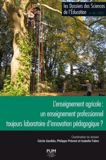 Couverture du livre « L enseignement agricole - un enseignement professionnel toujours laboratoire d innovation pedagogiqu » de Cecile Gardies aux éditions Pu Du Midi