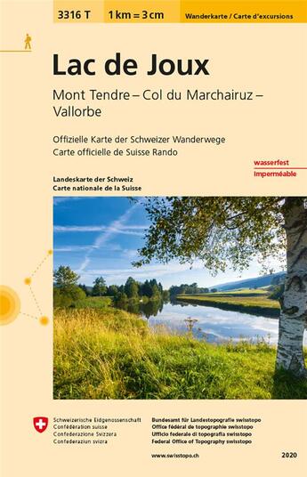 Couverture du livre « Lac de joux indechirable et resistante eau » de  aux éditions Ofts