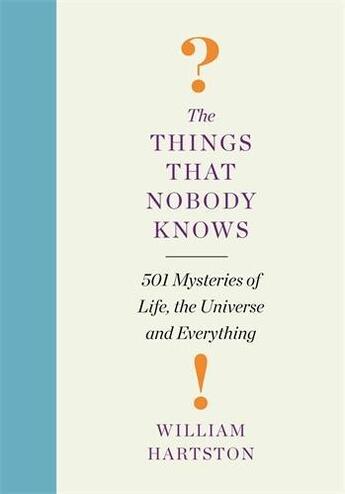 Couverture du livre « The Things that Nobody Knows » de Hartston William aux éditions Atlantic Books Digital