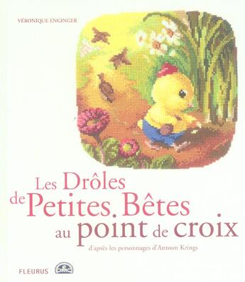 Couverture du livre « Les droles de petites betes au point de croix » de Veronique Enginger aux éditions Fleurus