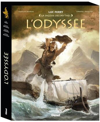 Couverture du livre « L'Odyssée : coffret Tomes 1 à 4 » de Luc Ferry et Giovanni Lorusso et Clotilde Bruneau et Giuseppe Baiguera aux éditions Glenat