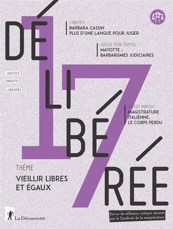 Couverture du livre « Deliberee 17 » de Revue Délibérée aux éditions La Decouverte