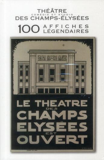 Couverture du livre « Théâtre des Champs-Elysées ; 100 affiches légendaires ; cartes postales » de  aux éditions Verlhac