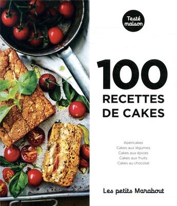 Couverture du livre « Les petits Marabout ; 100 recettes de cakes » de  aux éditions Marabout