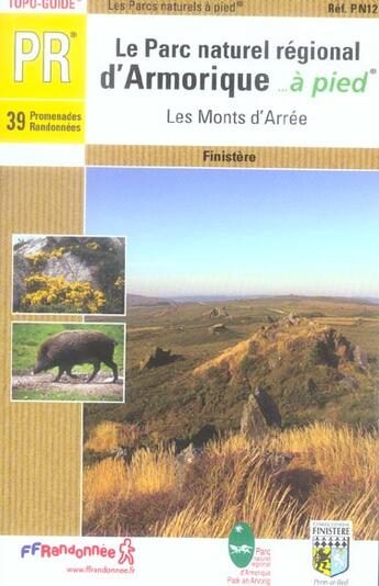 Couverture du livre « Parc d'armorique a pied 2006 - 29 - pr - pn12 » de  aux éditions Ffrp