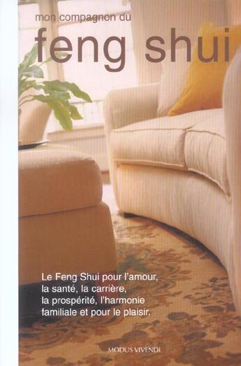 Couverture du livre « Feng shui » de Jane Butler-Biggs aux éditions Modus Vivendi