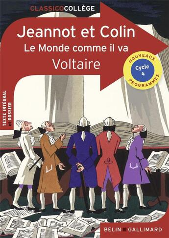 Couverture du livre « Jeannot et Colin, le monde comme il va : cycle 4 » de Voltaire aux éditions Belin Education