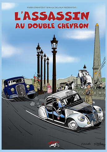 Couverture du livre « L'assassin au double chevron » de Fabien Sabates aux éditions Antique Autos