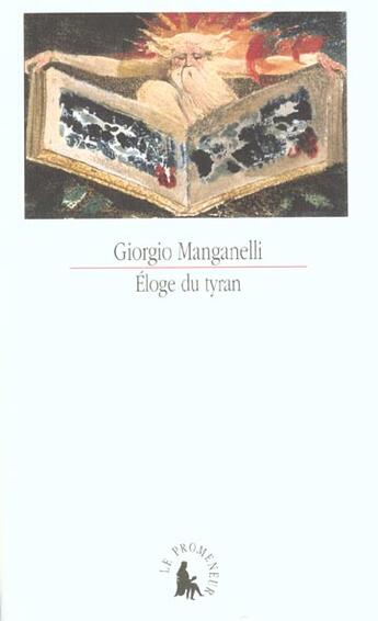 Couverture du livre « Eloge du tyran » de Giorgio Manganelli aux éditions Gallimard