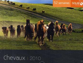 Couverture du livre « Agenda chevaux 2010 » de Eve Sivadjian aux éditions Solar