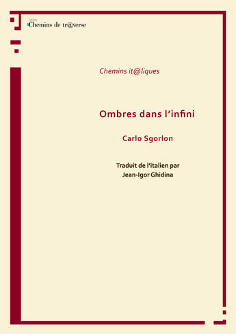 Couverture du livre « Ombres dans l'infini » de Sgorlon Carlo aux éditions Chemins De Tr@verse