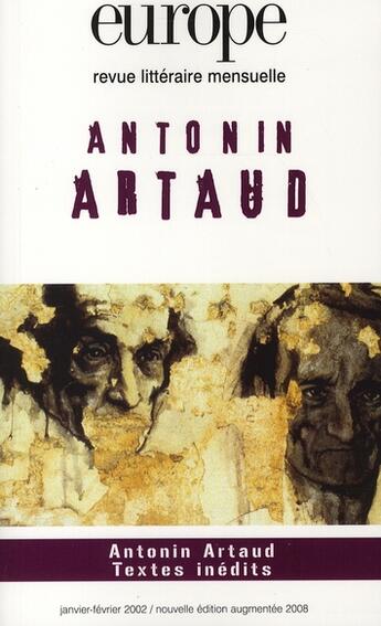 Couverture du livre « Antonin Artaud » de  aux éditions Revue Europe