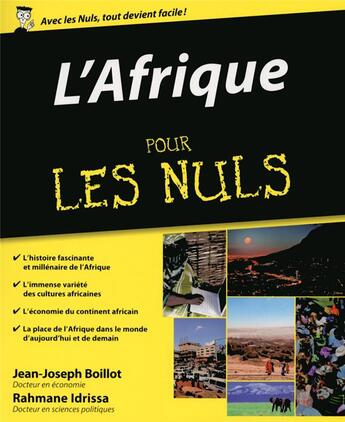 Couverture du livre « L'Afrique pour les nuls » de Jean-Joseph Boillot aux éditions First