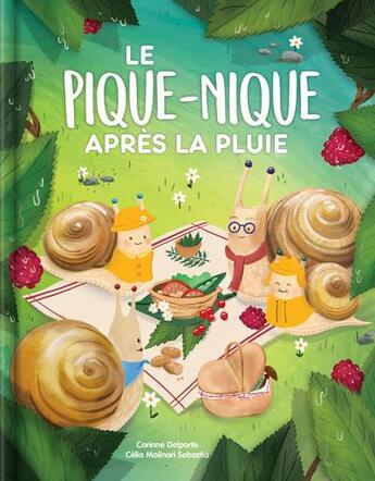 Couverture du livre « Le pique-nique après la pluie » de Corinne Delporte et Celia Molinari Sebastia aux éditions Crackboom