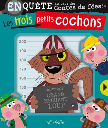 Couverture du livre « Les trois petits cochons » de Stuart Lynch aux éditions Petits Genies