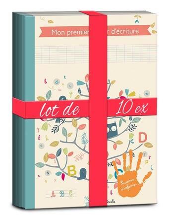 Couverture du livre « Mon premier cahier d'ecriture/pack de 10 ex cahier sans penoms ecrits » de  aux éditions Piccolia