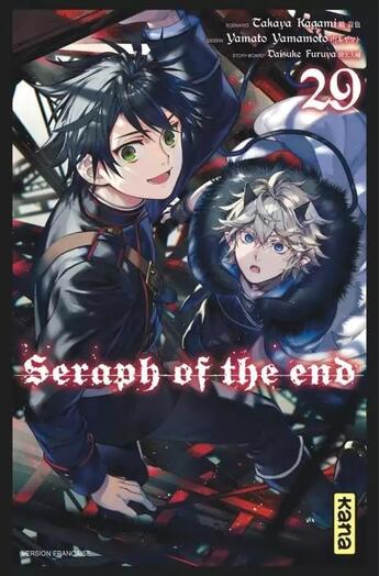 Couverture du livre « Seraph of the end Tome 29 » de Takaya Kagami et Yamato Yamamoto et Daisuke Furuya aux éditions Kana