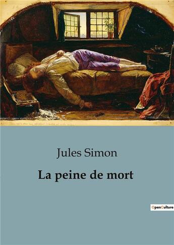 Couverture du livre « La peine de mort » de Jules Simon aux éditions Shs Editions