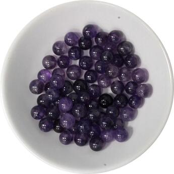 Couverture du livre « Perles amethyste 6 mm - sachet de 66 perles » de  aux éditions Dg-exodif