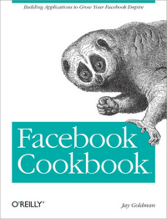 Couverture du livre « Facebook cookbook » de Jay Goldman aux éditions O'reilly Media