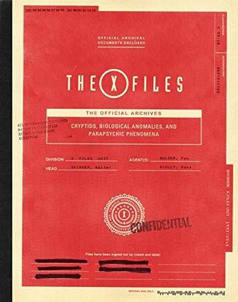 Couverture du livre « The x-files: the official archives » de Paul Terry aux éditions Abrams Uk