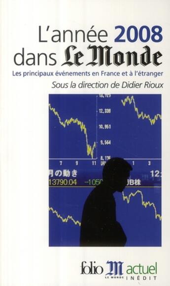 Couverture du livre « L'année 2008 dans 