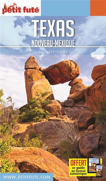 Couverture du livre « GUIDE PETIT FUTE ; COUNTRY GUIDE : Texas, Nouveau Mexique » de Collectif Petit Fute aux éditions Le Petit Fute