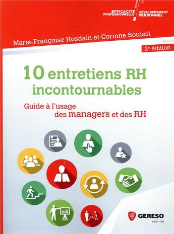 Couverture du livre « 10 entretiens RH incontournables (2e édition) » de Corinne Souissi et Marie-Francoise Hosdain aux éditions Gereso