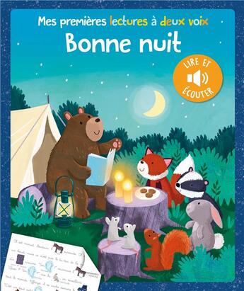 Couverture du livre « Mes premières lectures à deux voix : bonne nuit » de Anna Taube et Joanne Partis aux éditions 1 2 3 Soleil