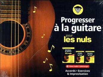 Couverture du livre « Progresser à la guitare pour les nuls » de Antoine Polin aux éditions First