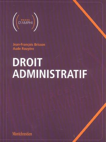Couverture du livre « Droit administratif » de Brisson J.-E. R A. aux éditions Lgdj