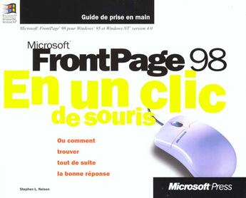 Couverture du livre « Microsoft Frontpage 98 En Un Clic De Souris » de Perspection Inc aux éditions Microsoft Press