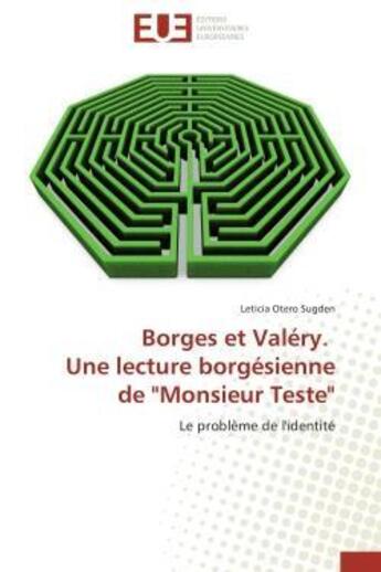 Couverture du livre « Borges et valery. une lecture borgesienne de 